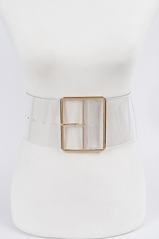 Clearly Fabulous Oversized Belt