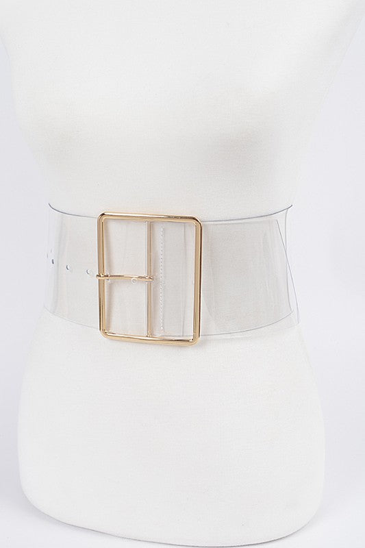 Clearly Fabulous Oversized Belt