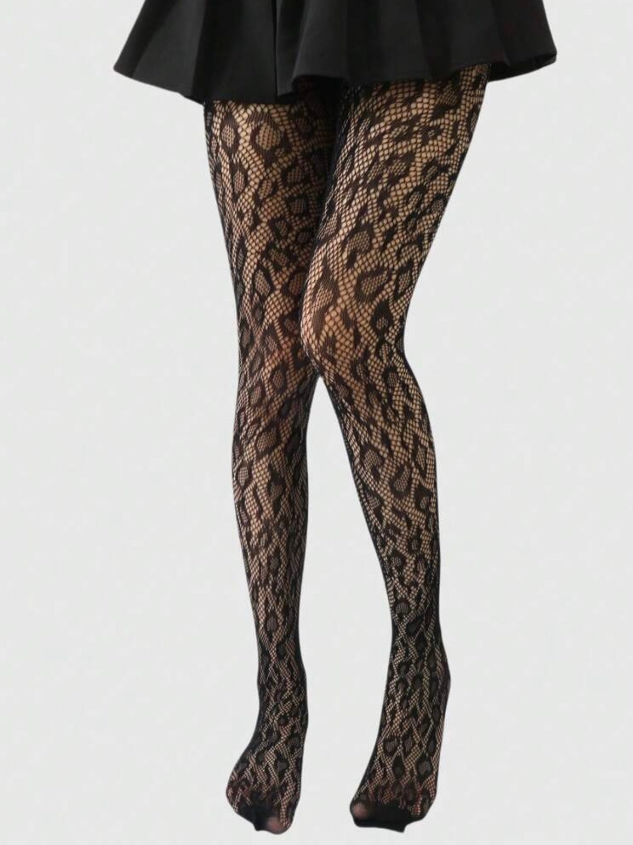 Leopard Me Fishnet Stockings
