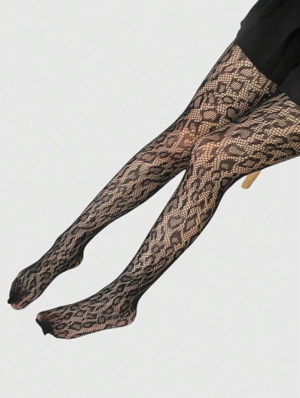 Leopard Me Fishnet Stockings