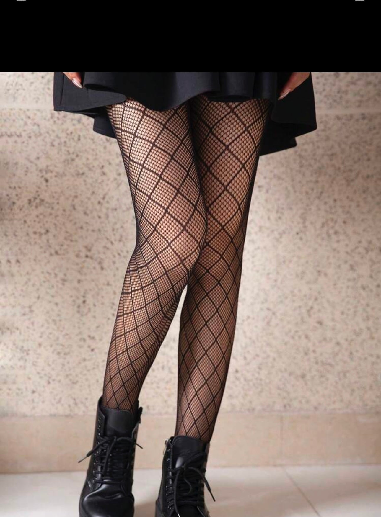 Plaid Me Fishnet Stockings