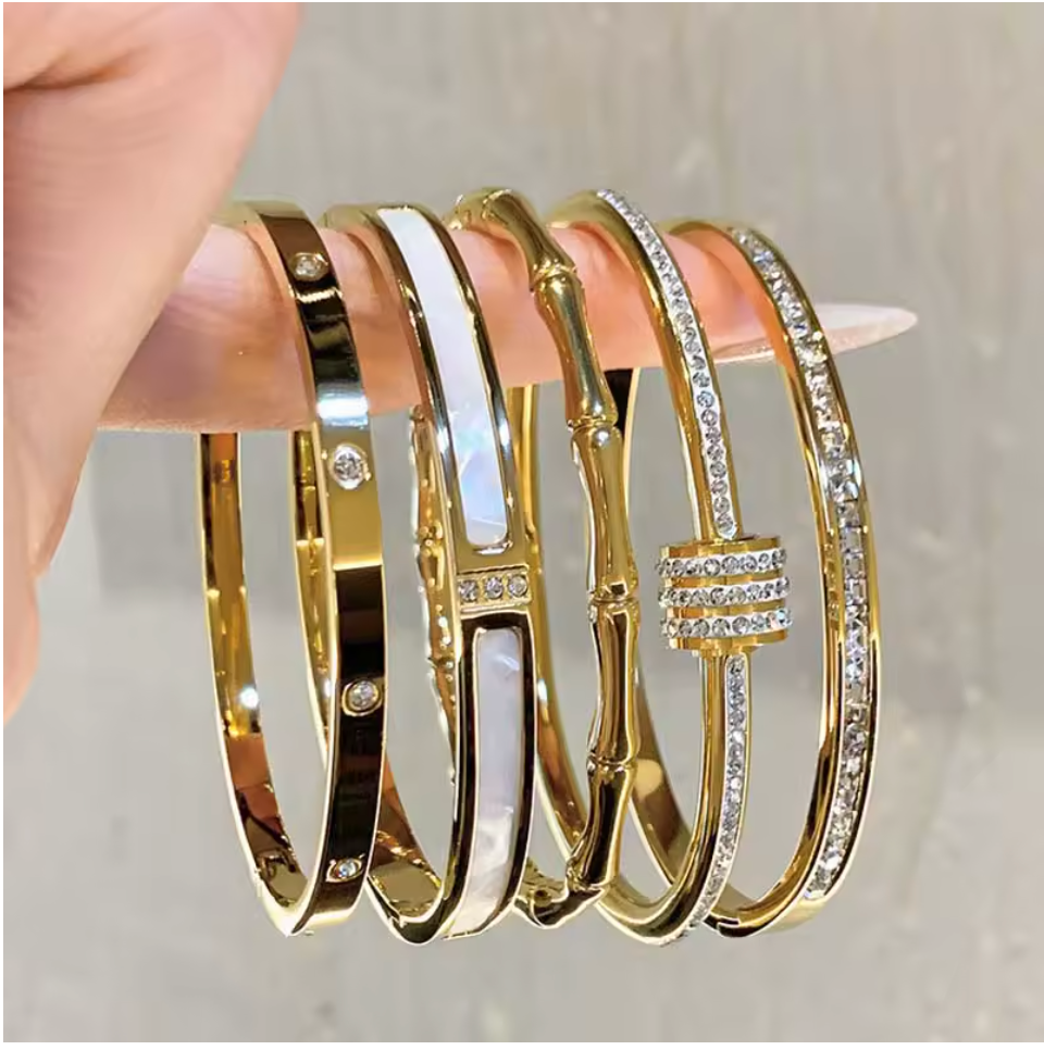 Fab Layers Stainless Steel Bangles